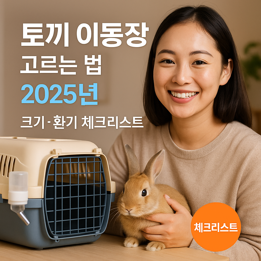 토끼 이동장 고르는 법 2025년 – 크기·환기 체크리스트