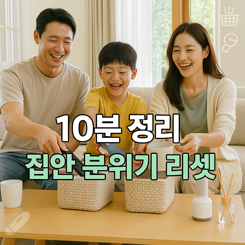 10분 정리로 집안 분위기 리셋