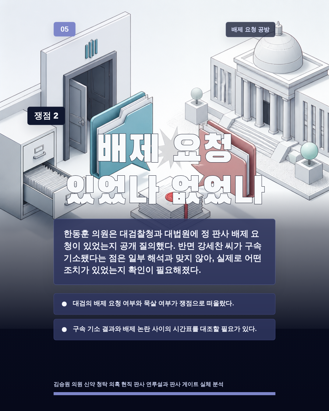 배제 요청 있었나 없었나