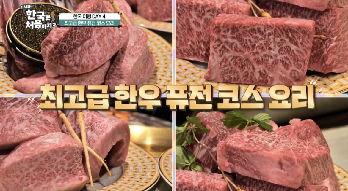 한국은처음이지-스웨덴-한우코스요리-사진