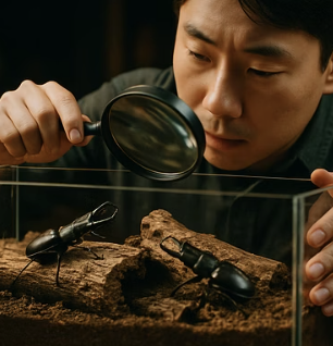 왕사슴벌레 암수 합사, 페어링 성공 꿀팁