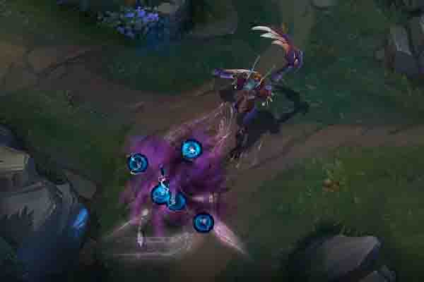 카직스가 Q스킬을 사용하는 모습