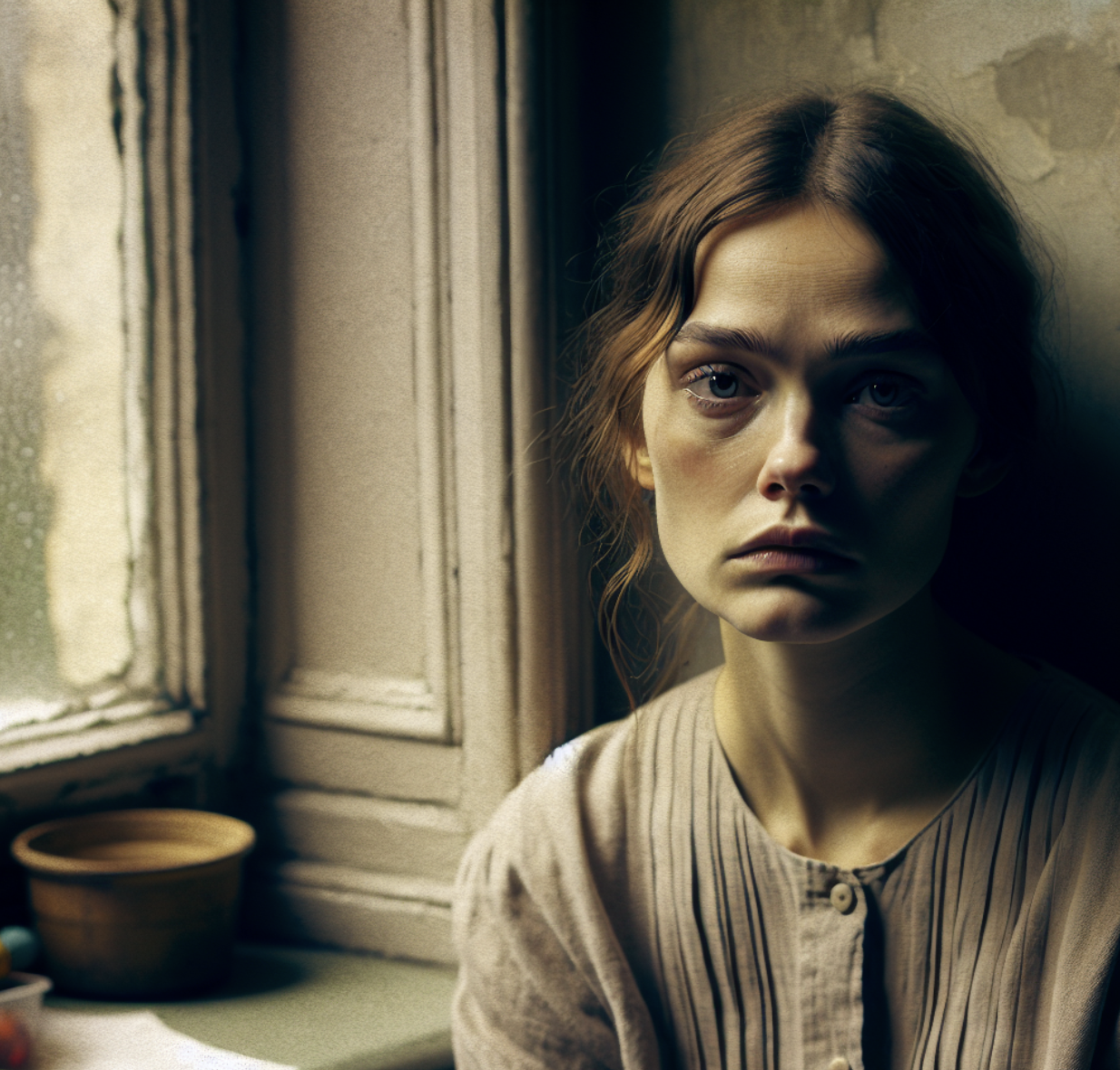 우울해 하는 엄마