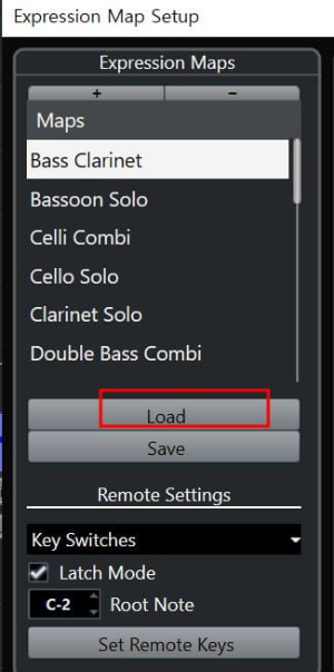 압축을 풀고 Expression Map Setup 로드
