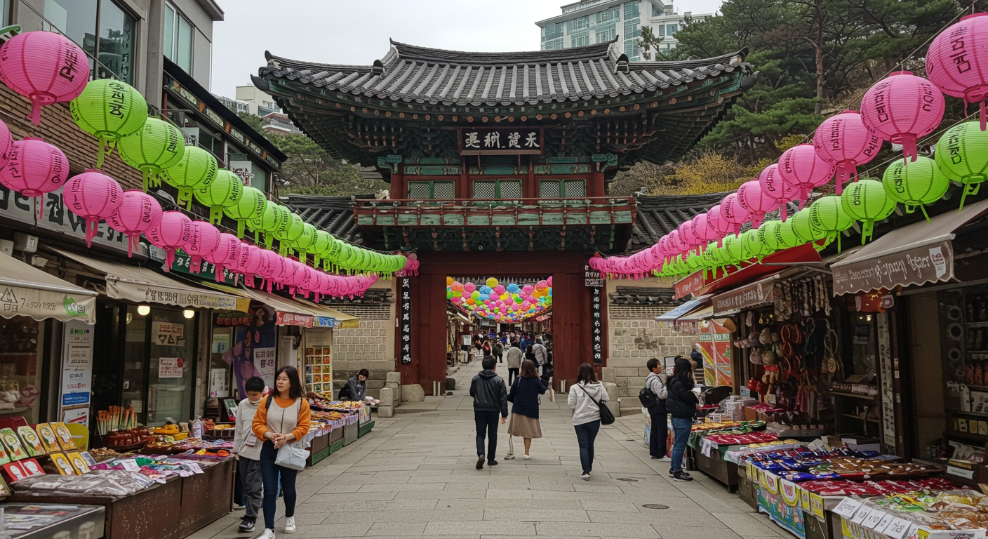 조계사와 인사동의 공존