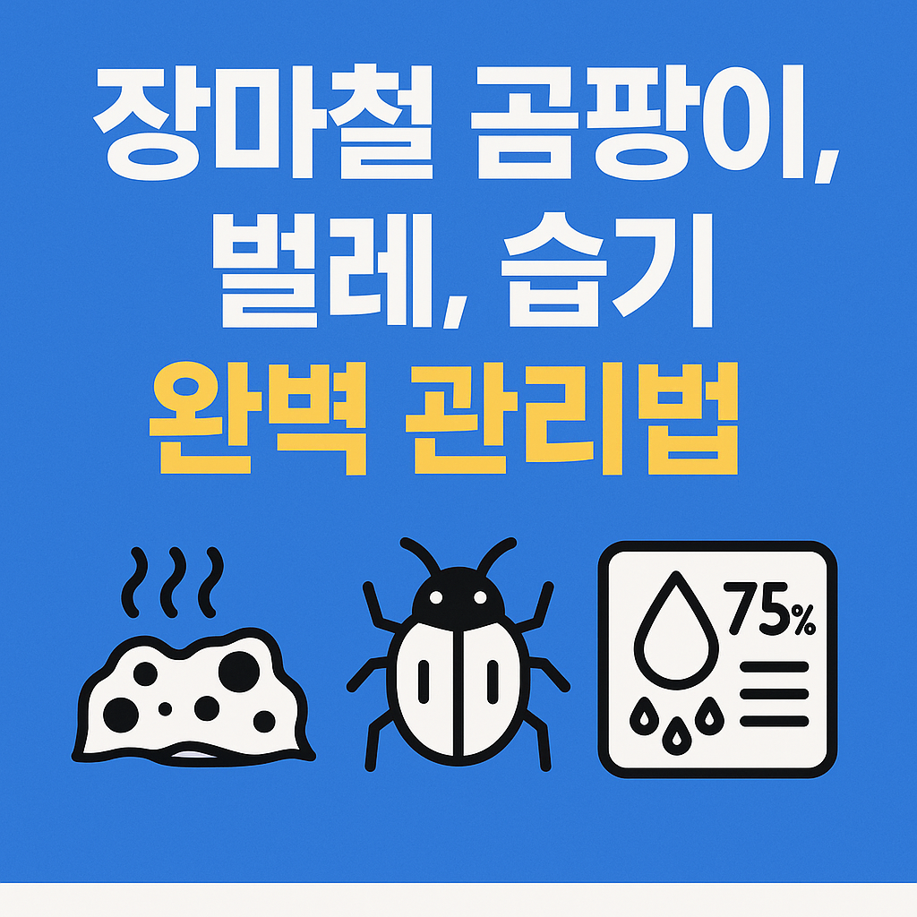 장마철 곰팡이, 벌레, 습기 완벽관리법