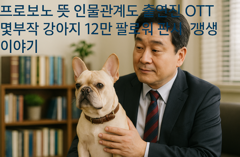 프로보노 OTT 드라마 완벽 정리 - 프로보노 뜻과 출연진부터 강아지까지