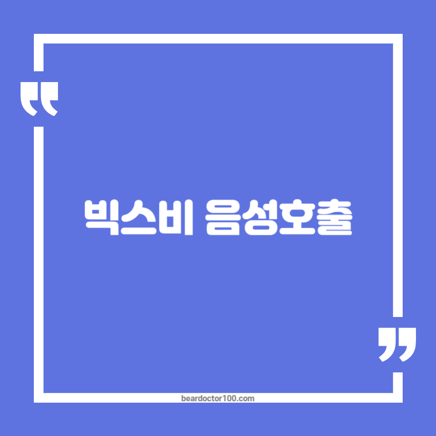 빅스비 음성호출