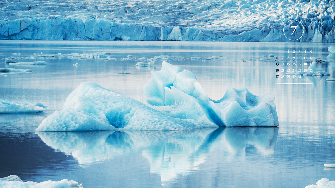 14 빙하 조각들 A - 2025년7월 노트북배경화면