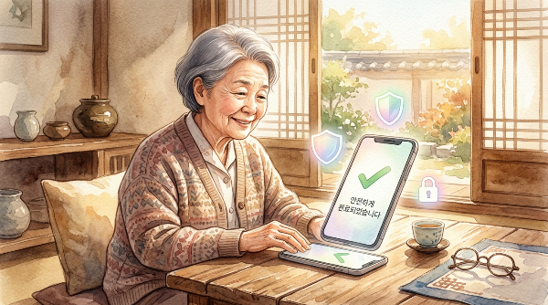 시니어 스마트폰 업데이트 하기