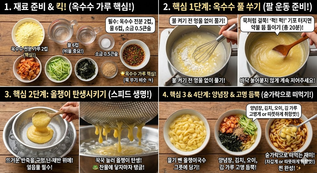 옥수수면요리 추천