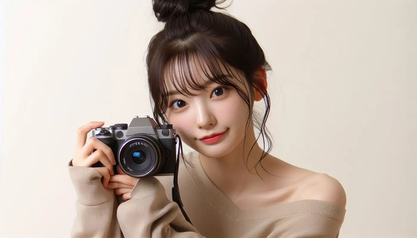 인물사진-잘-찍는법으로-인생샷-촬영하는-여성의-모습