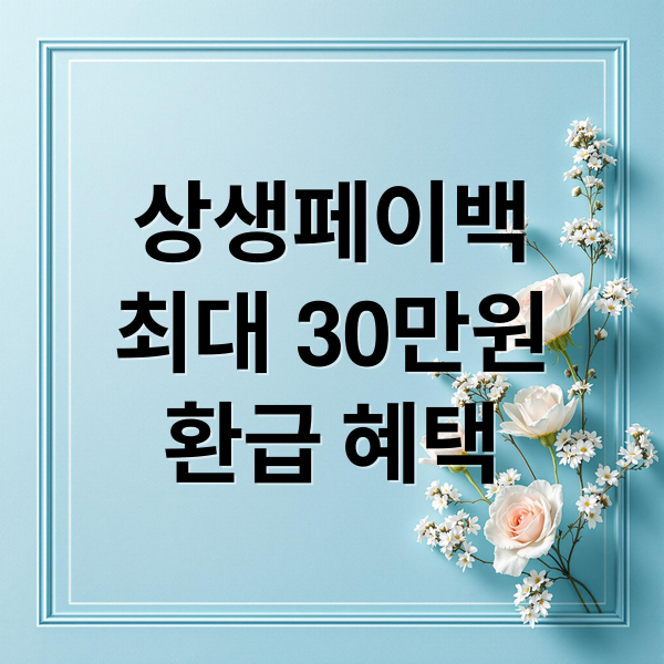 상생페이백 A to Z: 최대 30만원 환급, 신청부터 사용 꿀팁까지!