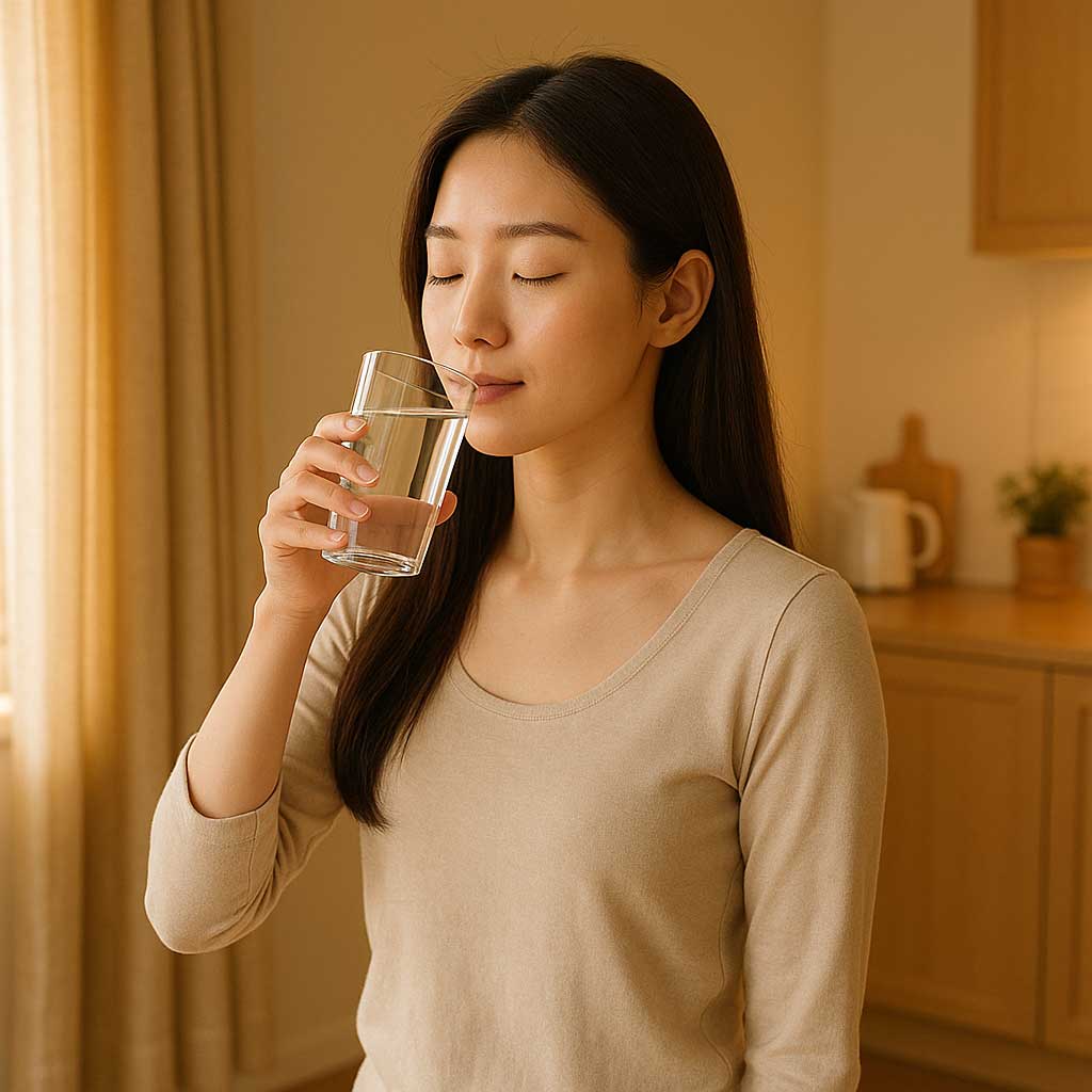 아침 공복에 물 1잔은 공복 혈당을 낮추는데 도움이 됩니다