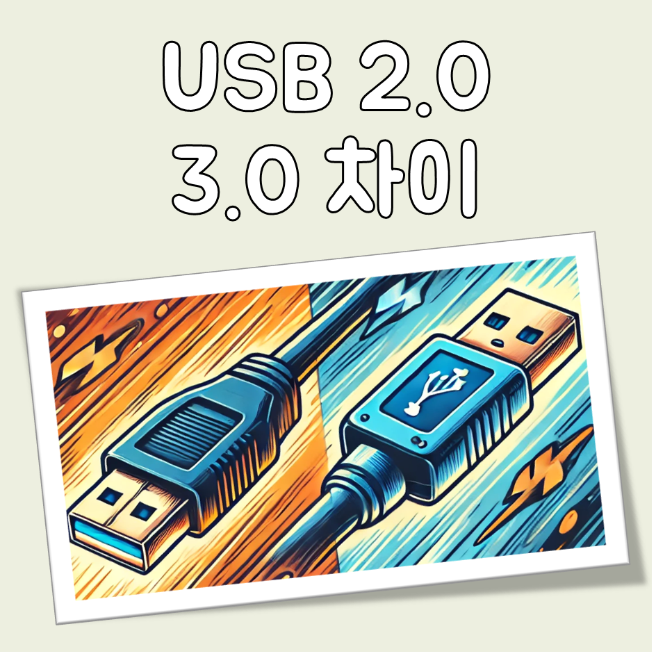 USB 2.0 3.0의 차이 비교 그리고 확인방법 대표 이미지