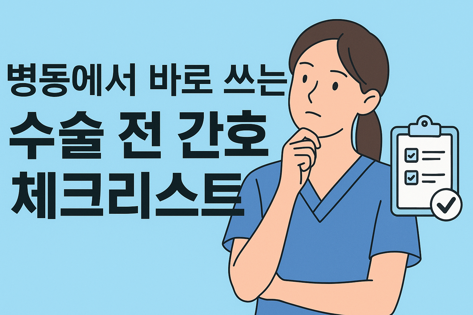 수술 전 환자 준비 A to Z｜신규간호사가 놓치기 쉬운 포인트 9가지