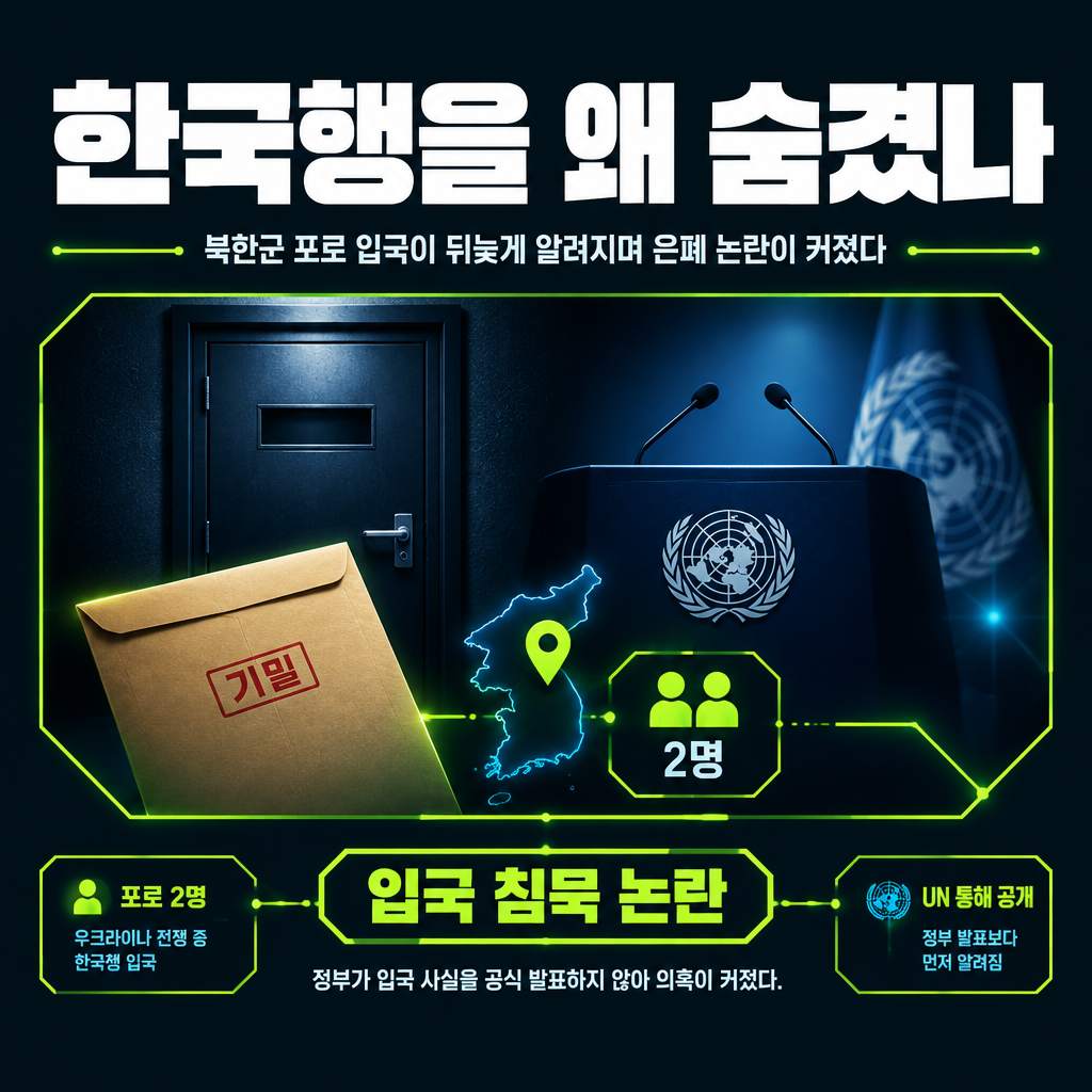 한국행을 왜 숨겼나
