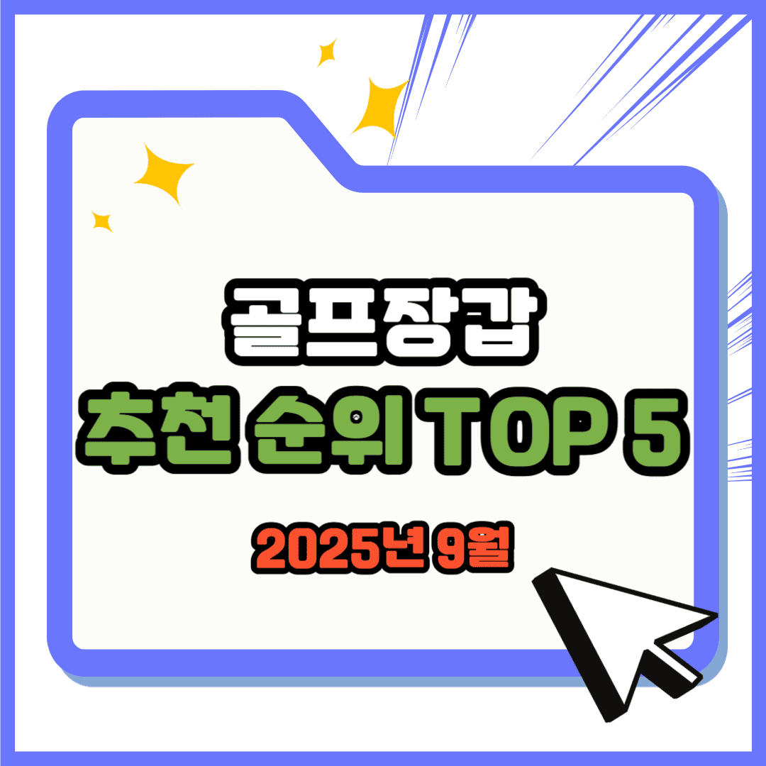 골프장갑 추천 순위 TOP 5(25년 9월) - 네이버, 쿠팡 판매 랭킹 분석