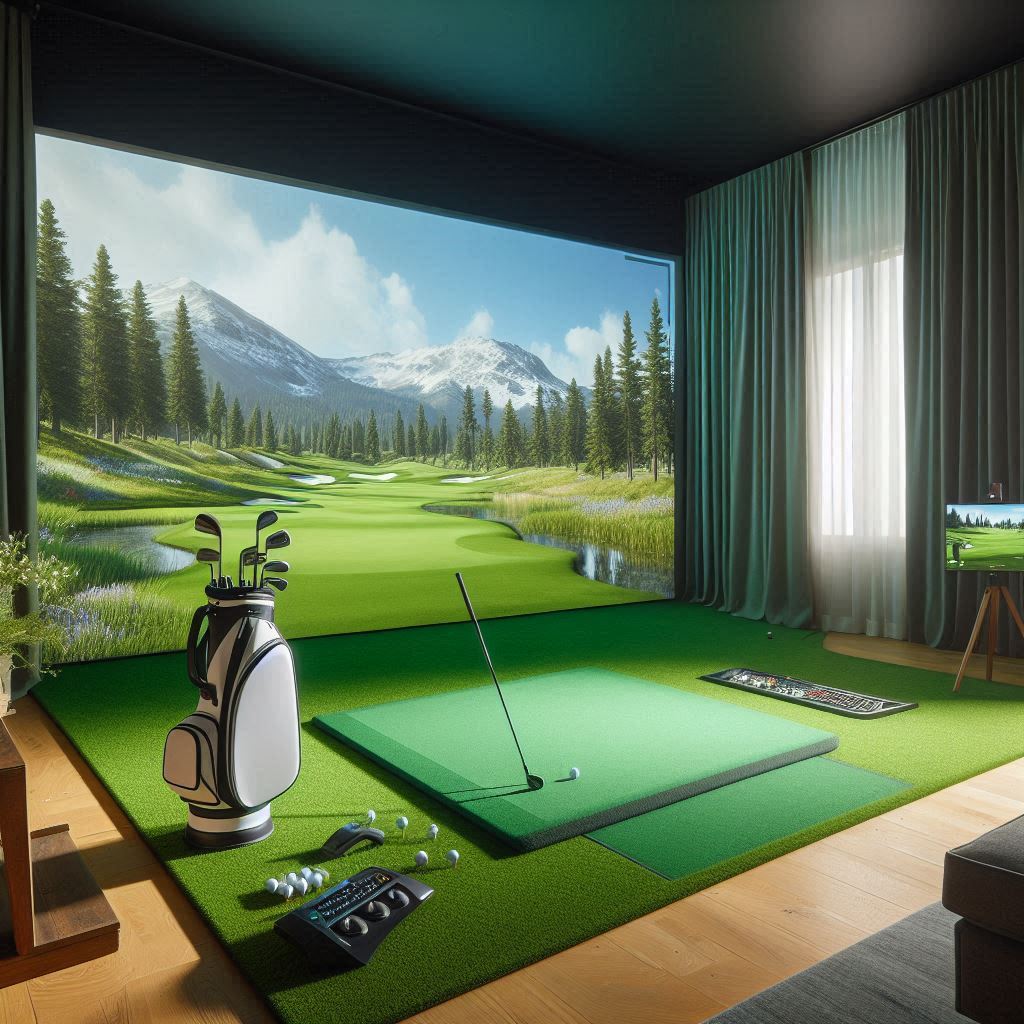 스크린골프장 배경