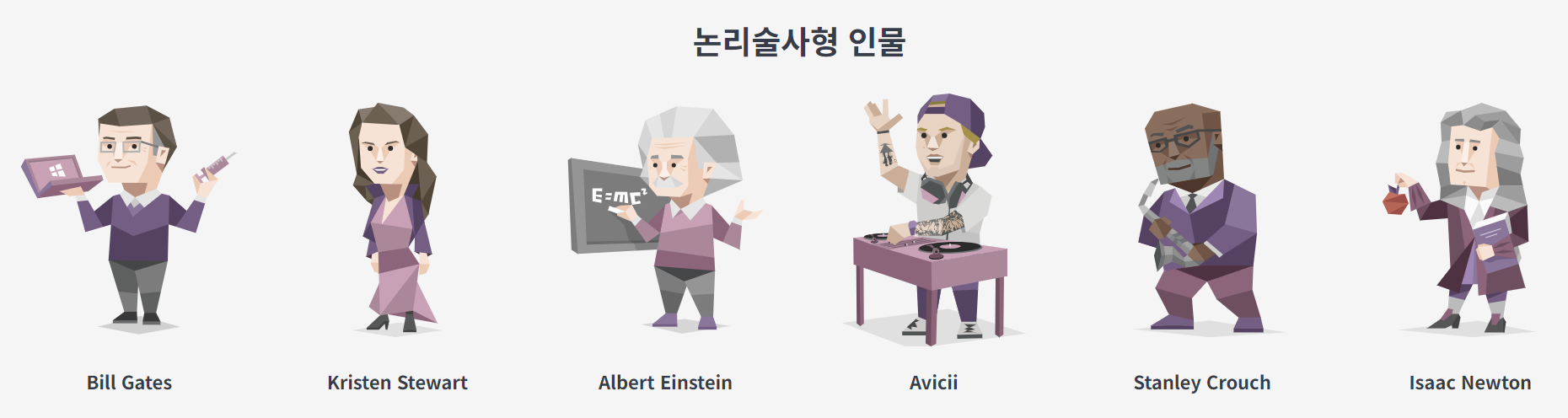 논리술사형 인물들 이미지