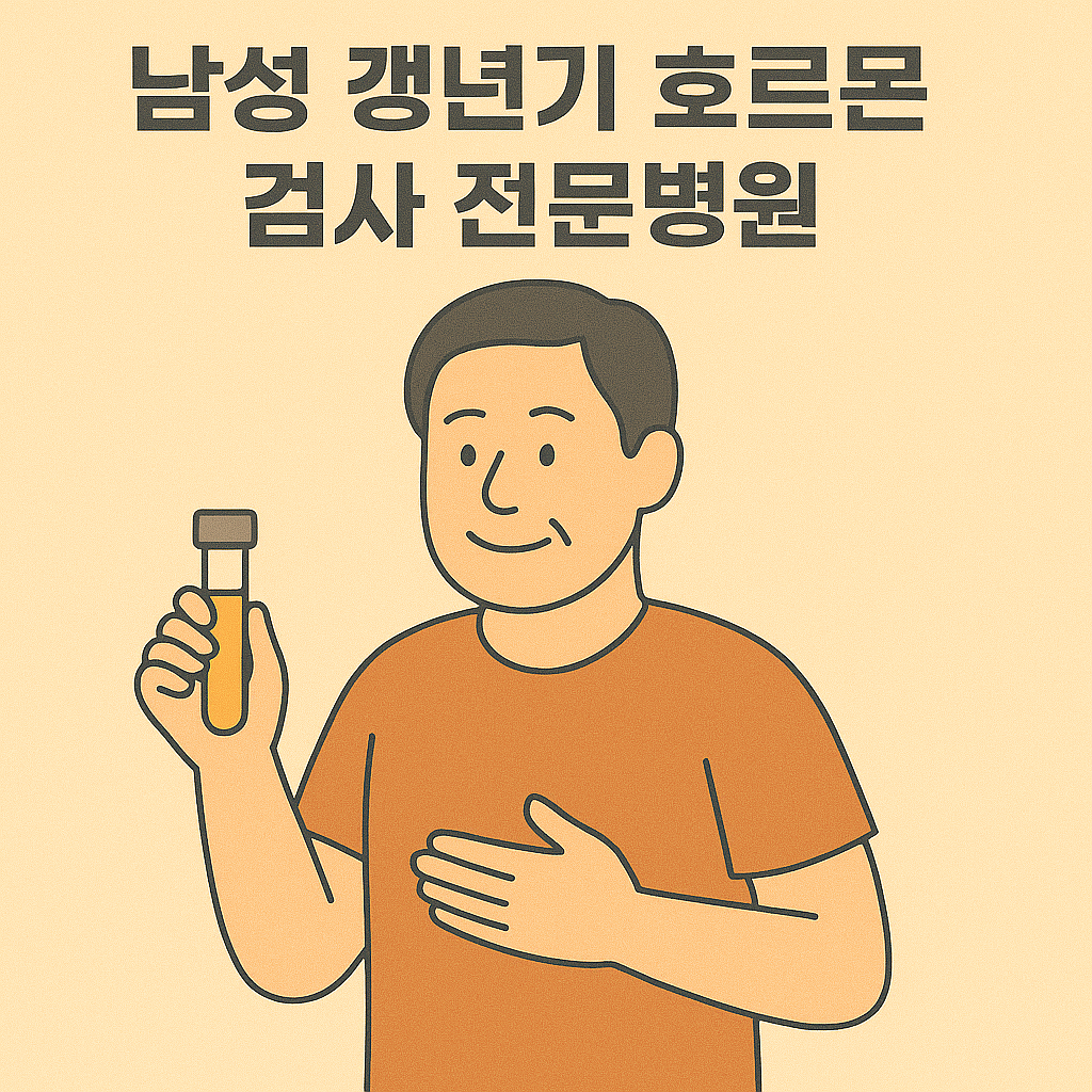 남성 갱년기 호르몬 검사 전문병원