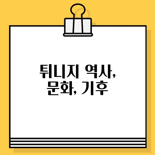 튀니지 역사, 문화, 기후