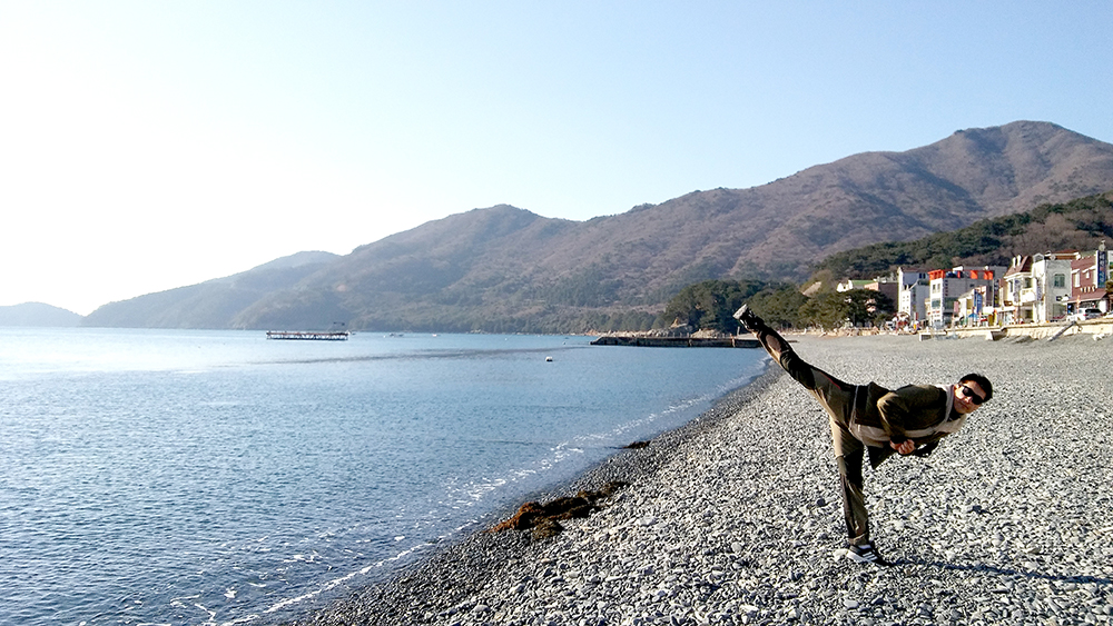 거제도 학동 흑진주 몽돌해변