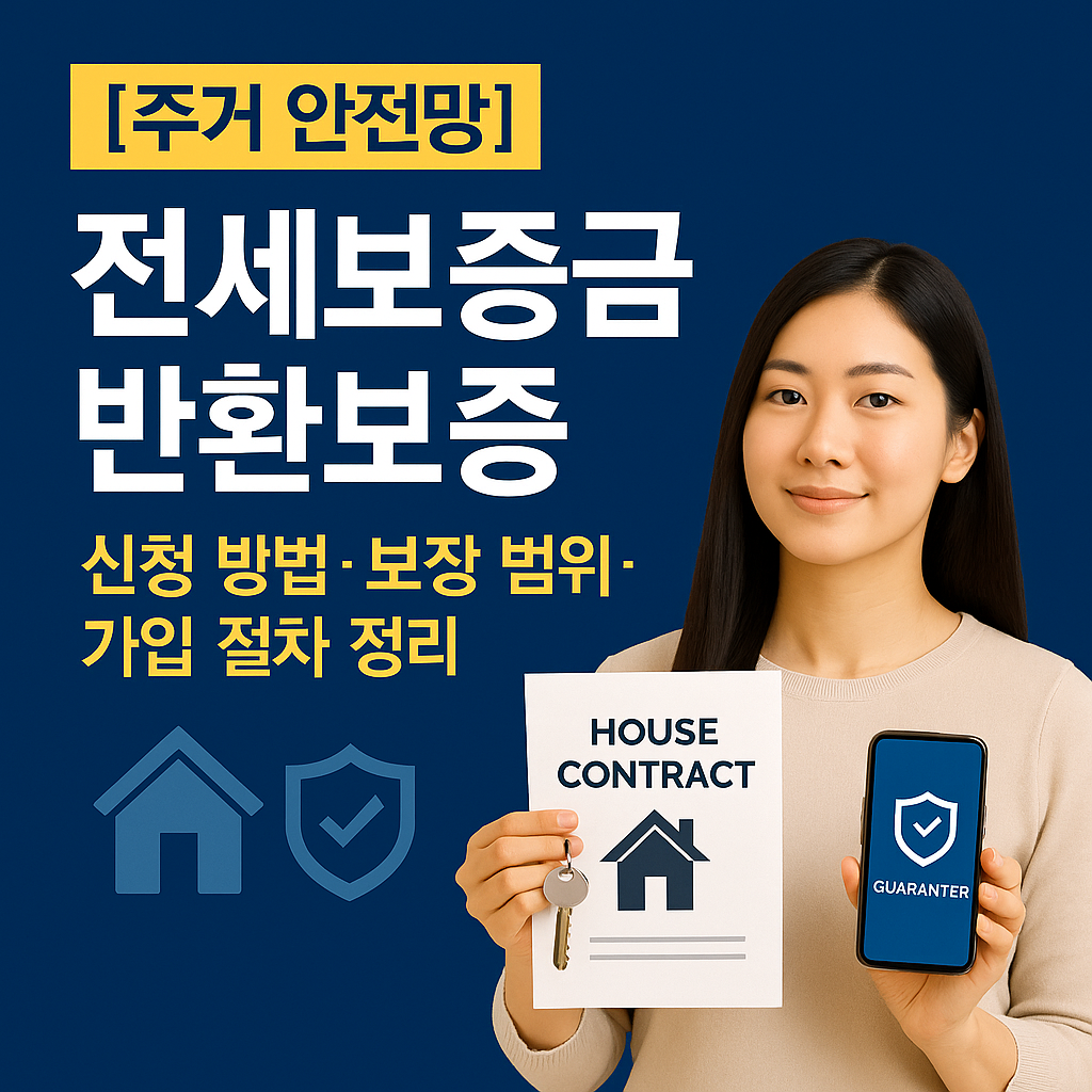 [주거 안전망] 전세보증금 반환보증 ｜ 신청 방법&middot;보장 범위&middot;가입 절차 정리