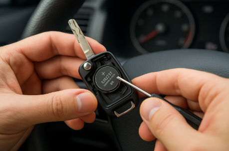 차량 스마트키 배터리 교체