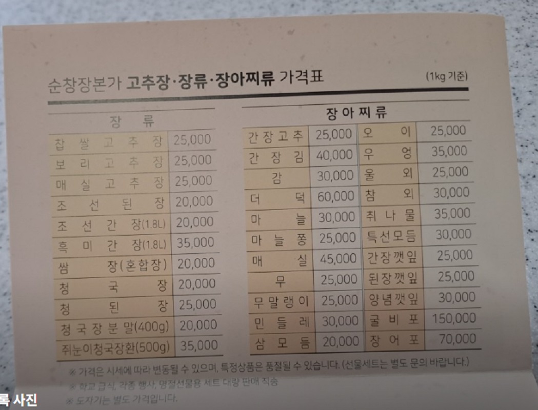 순창-고추장-장본가-약고추장-장아찌