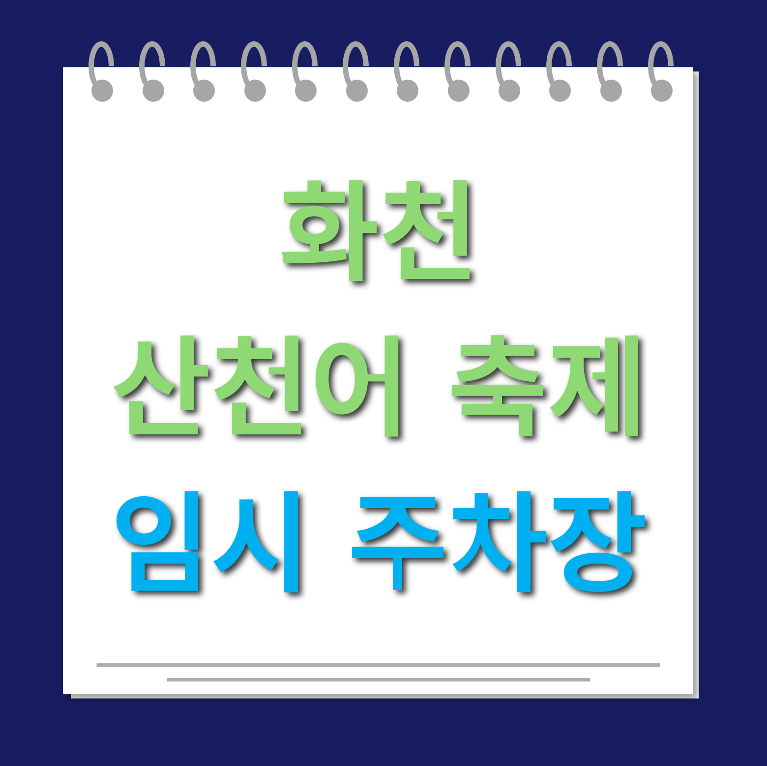 화천산천어축제 임시주차장 대표사진