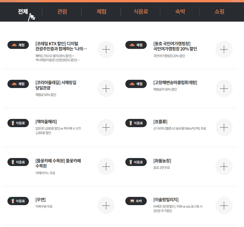 고창군 디지털 관광주민증 혜택 1