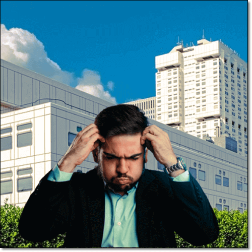 스트레스 받은 남성