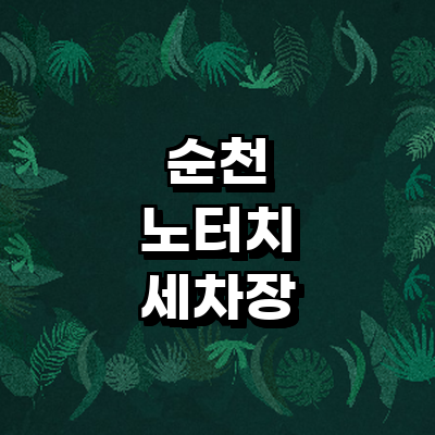 순천시 노터치 세차