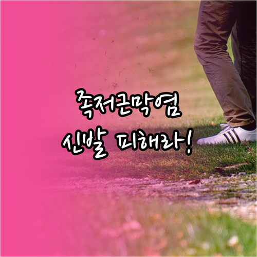 족저근막염 샌들 선택 기준과 피해야 ..