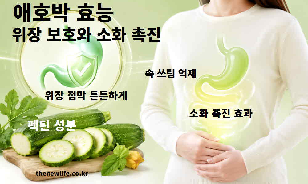 애호박 효능 위장 보호 소화 촉진