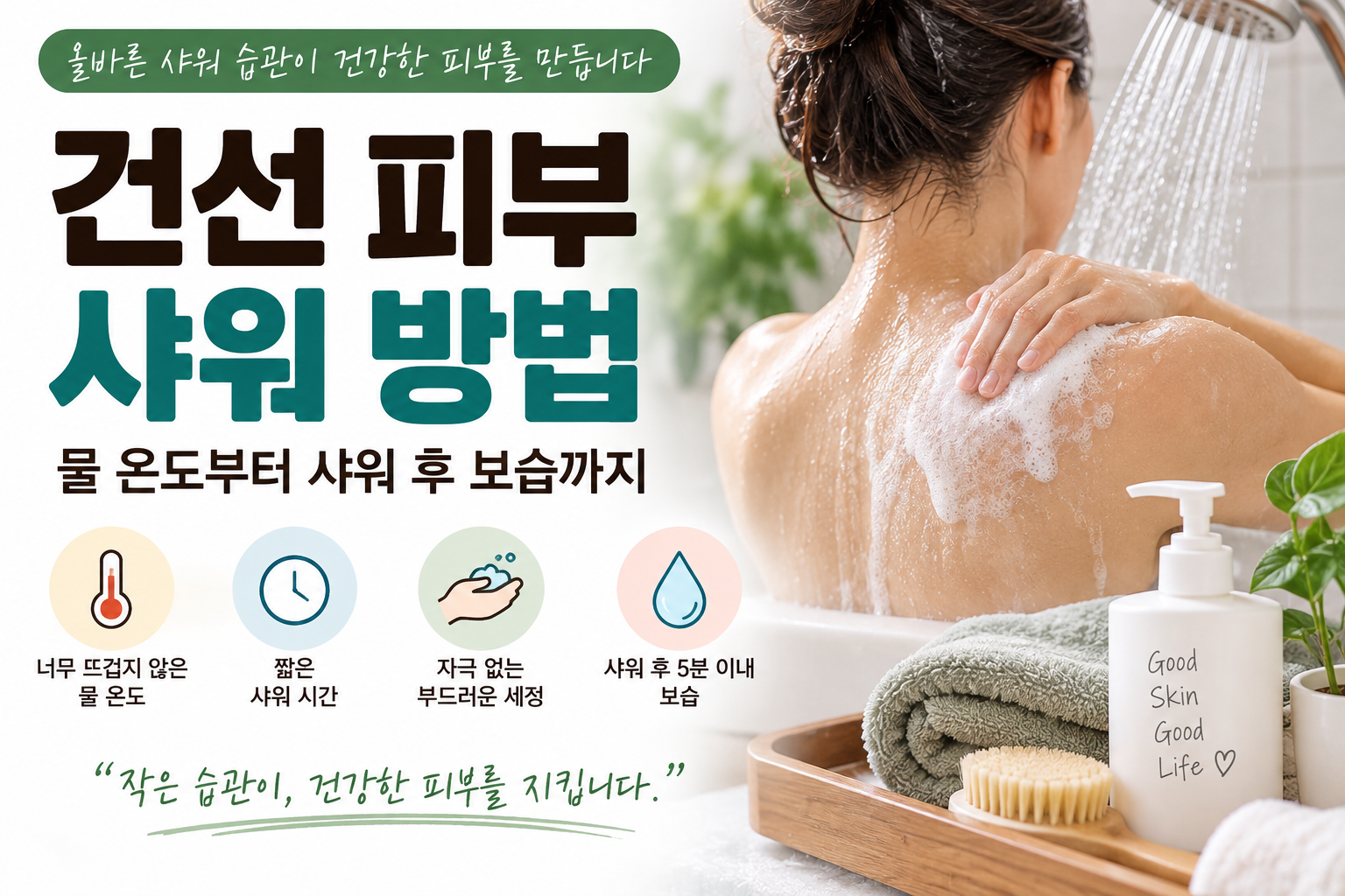 건선피부샤워방법
