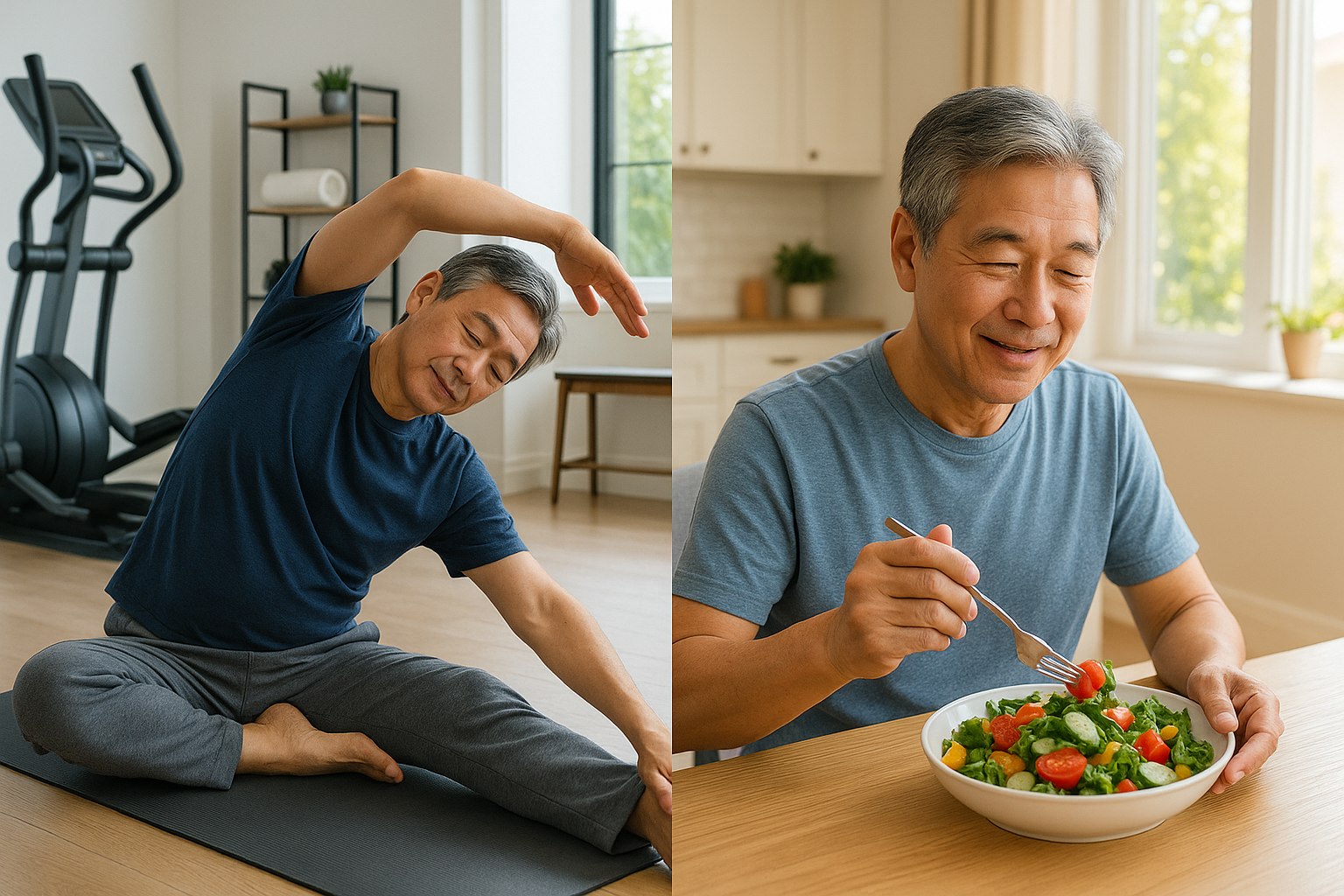 은퇴 후 건강루틴에 관한 이미지