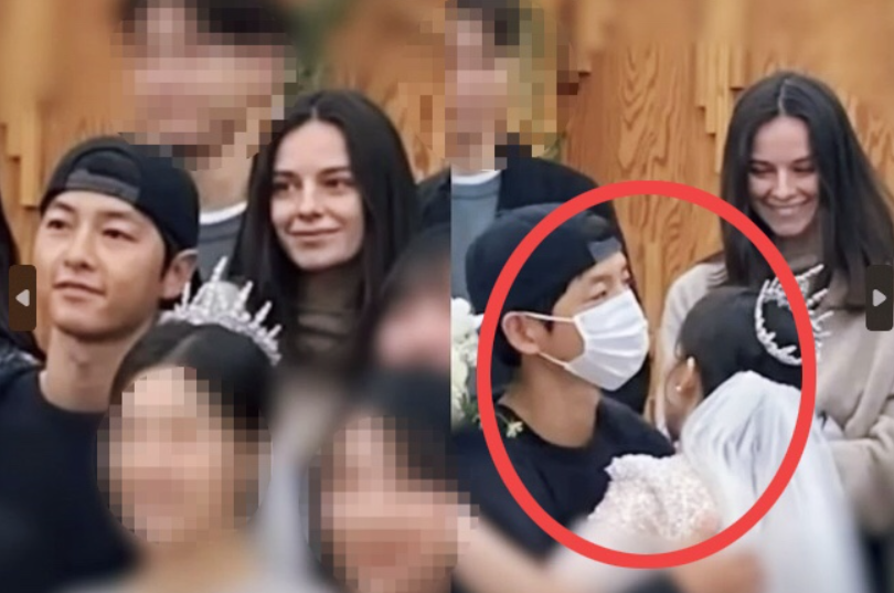 송중기와 케이티 루이스 사운더스의
결혼식장 하객 참석 모습1