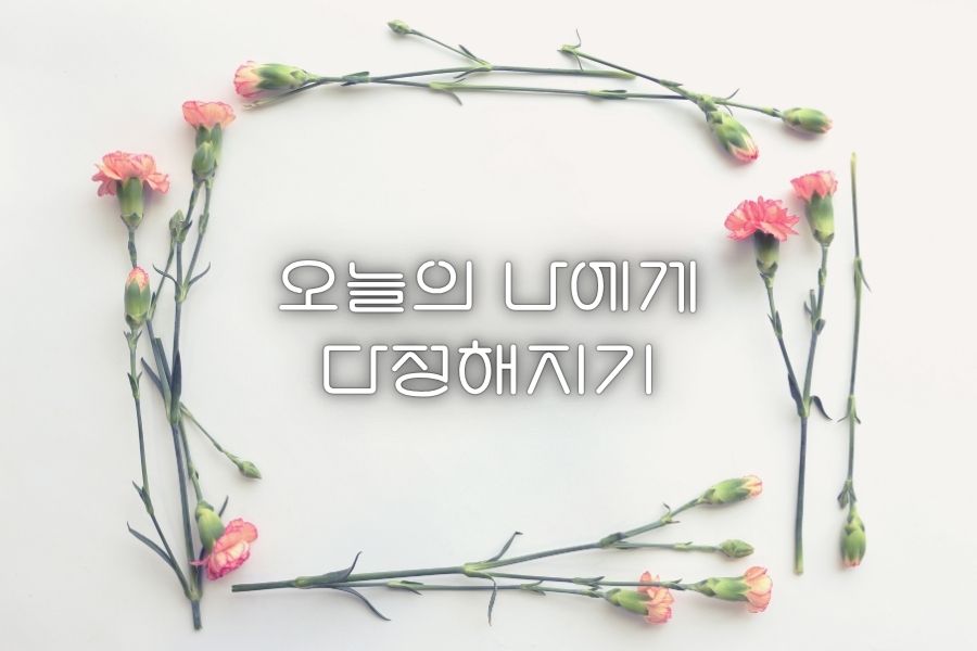 오늘의 나에게 다정해지기