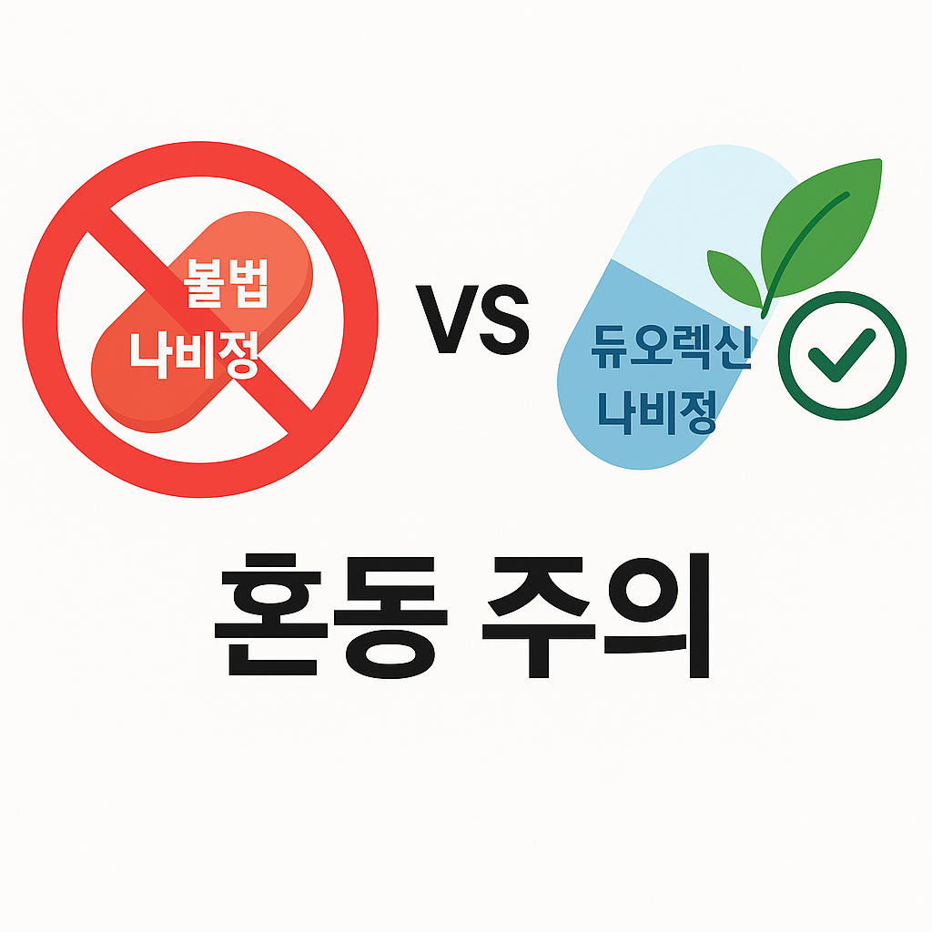 듀오렉신 나비정, 진짜 나비정과 헷갈리면 안 되는 이유