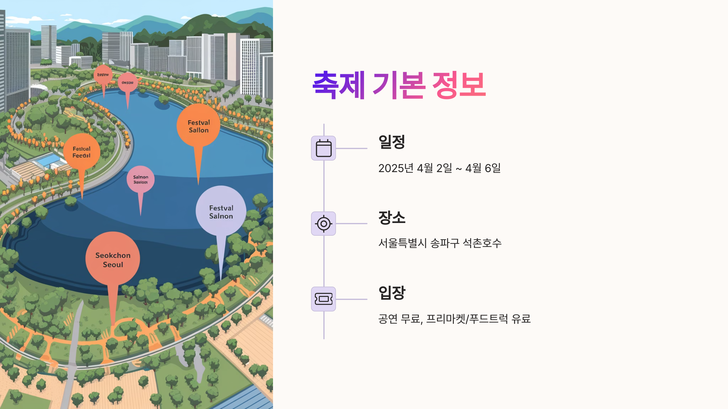 석촌호수 벚꽃축제의 시작