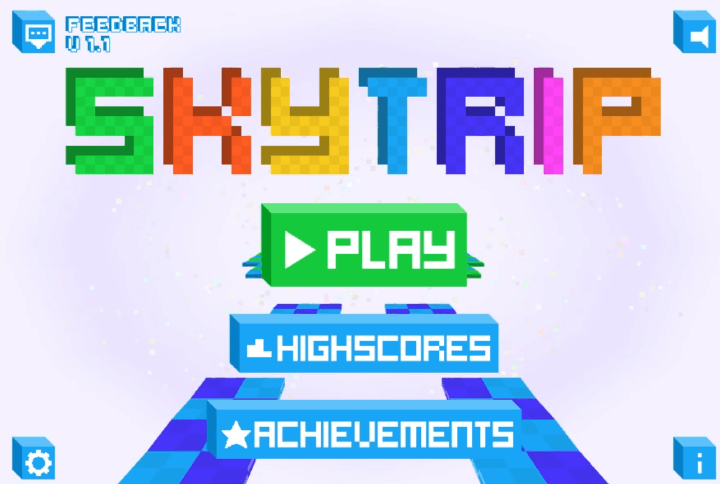 스카이트립-플래시게임-메인-화면