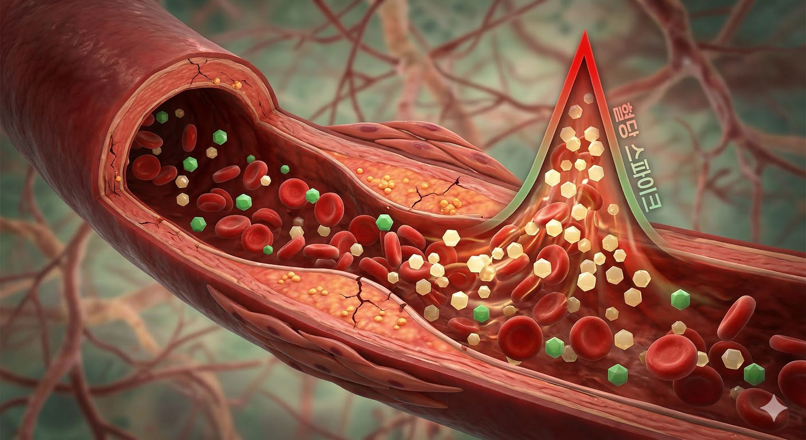 혈당스파이크를 비유적으로 그림으로 형상화