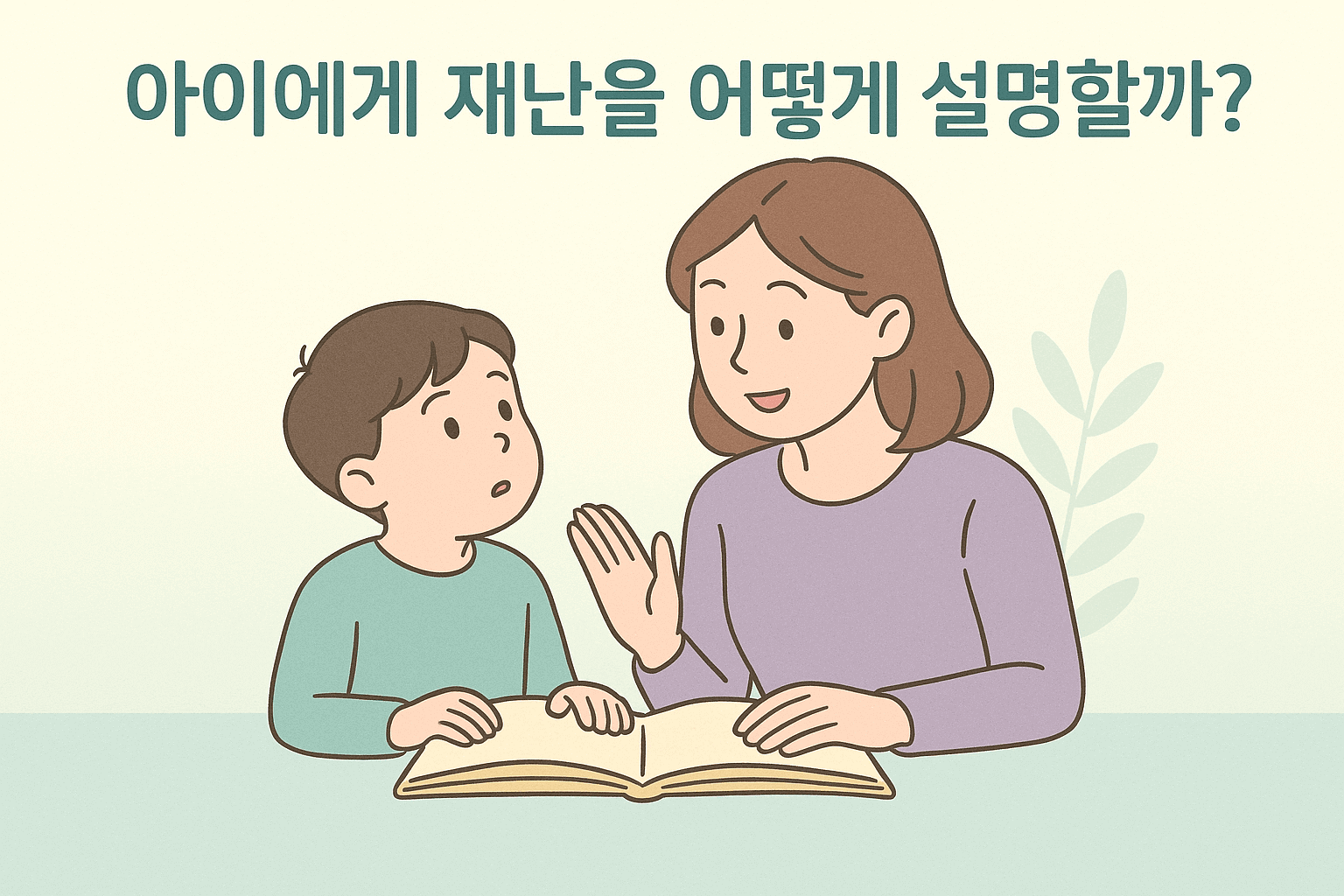 아이에게 재난을 설명