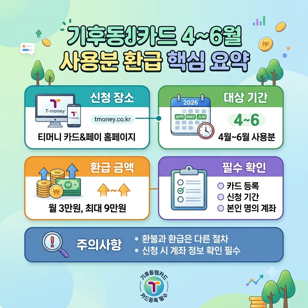 기후동행카드 환급 핵심 요약