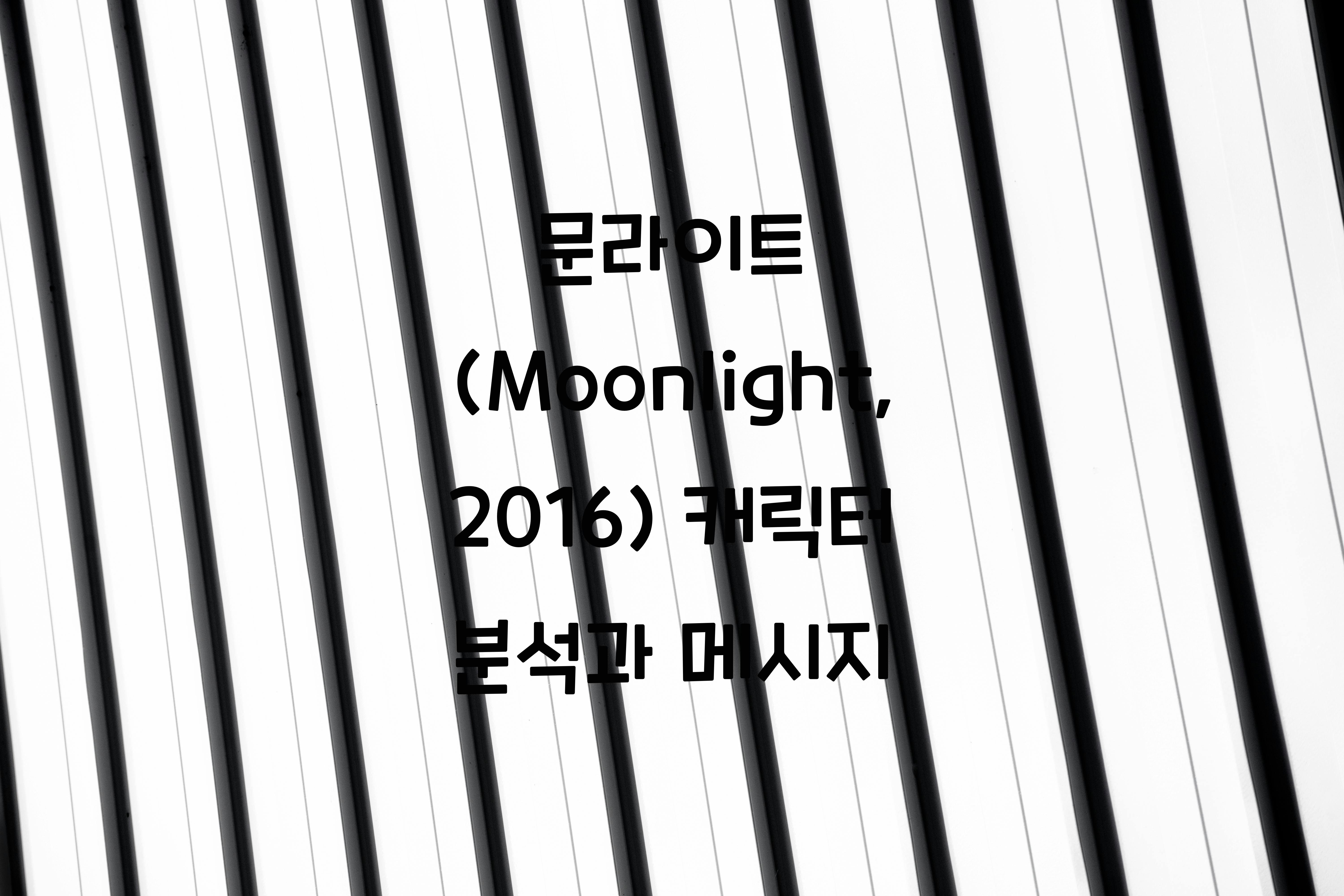 문라이트 (Moonlight, 2016)