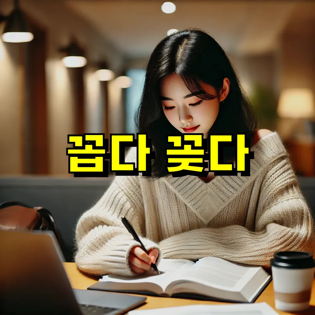 꼽다 꽂다