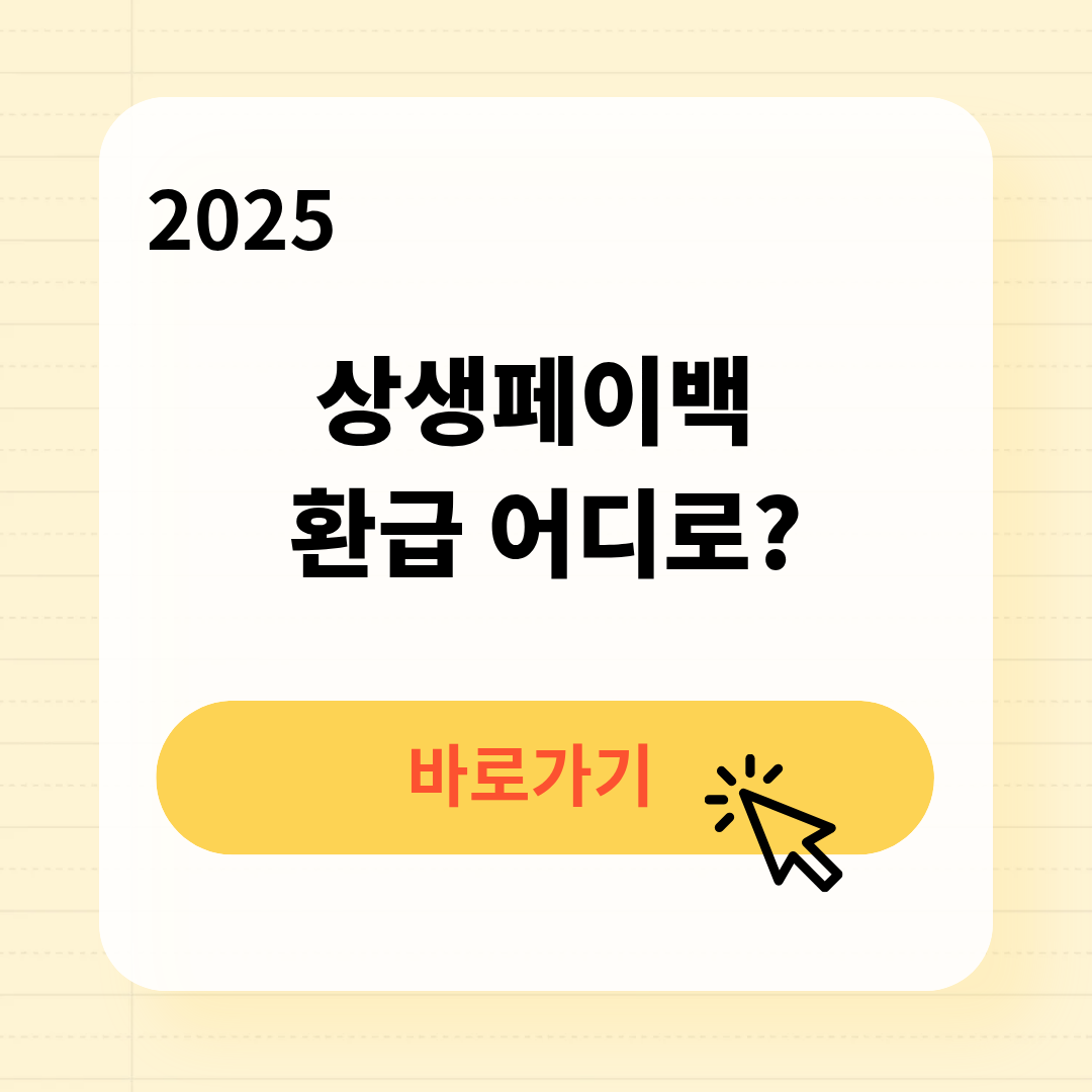 상생페이백 환급 어디로
