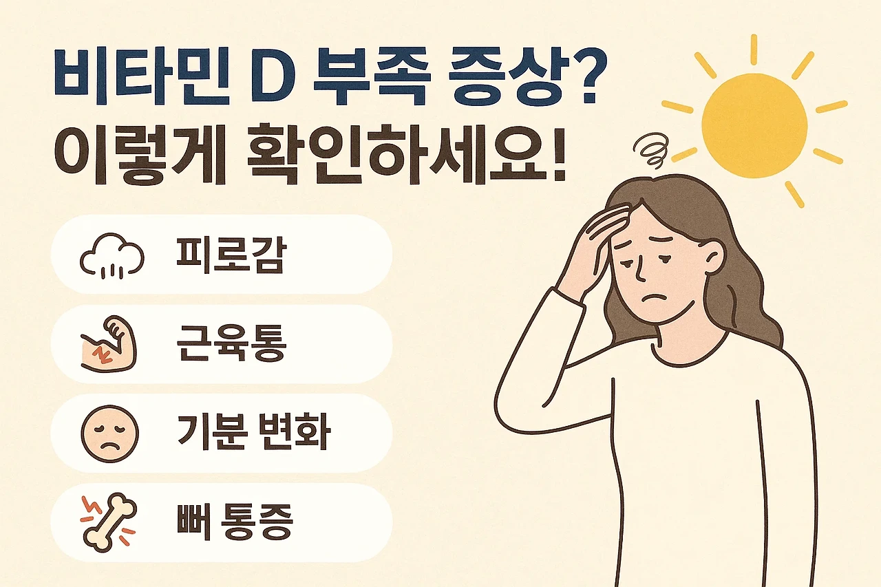 비타민 D 부족 증상 ? 이렇게 확인하세요!
